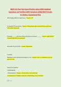 BKAT ICU Post Test Exam Practice Latest 2026 Updated &NewLine;Questions and Verified 100&percnt; Solutions &lpar;2026&sol;2027&rpar; Grade&colon; &NewLine;A&plus;&vert;Status&colon; Guaranteed Pass 