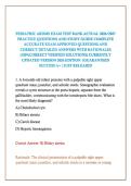 PEDIATRIC ARDMS EXAM TEST BANK ACTUAL 2026&sol;2027 PRACTICE QUESTIONS AND STUDY GUIDE COMPLETE ACCURATE EXAM APPROVED QUESTIONS AND CORRECT DETAILED ANSWERS WITH RATIONALES &lpar;100&percnt;CORRECT VERIFIED SOLUTIONS&rpar; CURRENTLY UPDATED VERSION 2026 EDITION &vert;GUARANTEED S
