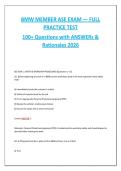 BMW Member ASE Exam Practice Test 2026 &vert; 100&plus; Questions with Answers & Detailed Rationales &vert; BMW Technician Exam Prep