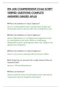 EPA 608 COMPLETE QUESTIONS AND&NewLine;SOLUTIONS TESTED ANSWERS