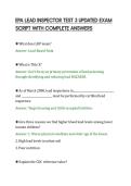 EPA LEAD INSPECTOR TEST 3 EXAM REVIEW&NewLine;QUESTIONS AND CORRECT ANSWERS&NewLine;