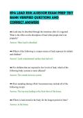 EPA LEAD RISK ASSESSOR&NewLine;COMPREHENSIVE EXAM STUDY GUIDE&NewLine;COMPLETE QUESTIONS AND SOLUTIONS&NewLine;