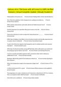 Culinary Arts I TSA Exam with all Correct & 100&percnt; Verified Answers &vert;Actual Complete Update &vert;Already Graded A&plus;