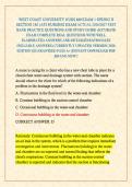 WEST COAST UNIVERSITY NURS 480 EXAM 1 SPRING II SECTION 1M &vert;ATI NURSING EXAM ACTUAL 2026&sol;2027 TEST BANK PRACTICE QUESTIONS AND STUDY GUIDE ACCURATE EXAM COMPLETE REAL QUESTIONS WITH WELL ELABORATED ANSWERS AND DETAILED RATIONALES &lpar;RELIABLE ANSWERS&rpar; CURREN