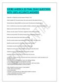 SCRIBE AMERICA ED FINAL EXAM QUESTIONS WITH 100&percnt; ACCURATE ANSWERS