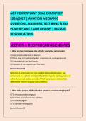 A&P POWERPLANT ORAL EXAM PREP &NewLine;2026&sol;2027 &vert; AVIATION MECHANIC &NewLine;QUESTIONS&comma; ANSWERS&comma; TEST BANK & FAA &NewLine;POWERPLANT EXAM REVIEW &vert; INSTANT &NewLine;DOWNLOAD PDF 
