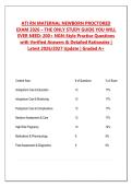 ATI RN Maternal Newborn Proctored Exam 2026&sol;2027 &vert; 200&plus; NGN-Style Practice Questions with Answers & Detailed Rationales