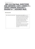  WGU C213 Final Exam  QUESTIONS AND ANSWERS &lpar;100&percnt; CORRECT&rpar; &vert; LATEST UPDATE 2026&sol;2027 &vert; GRADED A&plus; &vert; ASSURED PASS&period;