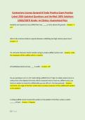 Contractors License General B Trade Practice Exam Practice &NewLine;Latest 2026 Updated Questions and Verified 100&percnt; Solutions &NewLine;&lpar;2026&sol;2027&rpar; Grade&colon; A&plus;&vert;Status&colon; Guaranteed Pass