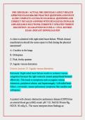 NSG 3250 EXAM &sol; ACTUAL NSG 3250 EXAM 3 ADULT HEALTH APPROVED EXAM 2026&sol;2027 PRACTICE QUESTIONS AND STUDY GUIDE COMPLETE ACCURATE EXAM REAL QUESTIONS AND CORRECT DETAILED ANSWERS WITH DETAILED RATIONALES &lpar;100&percnt; RELIABLE SOLUTIONS&rpar; CURRENTLY UPDATED VERSION 
