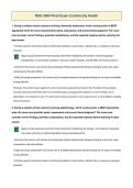 NSG 3480 Final Exam Community Health