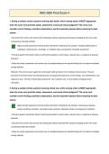 NSG 3850 Final Exam 4