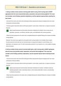NSG 4100 Exam 1&period; Questions and answers