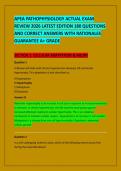 APEA ORTHOPEDICS PHARMACOLOGY TEST BANK 2026&sol;2027 &vert; COMPLETE 200 QUESTIONS WITH VERIFIED ANSWERS & RATIONALES &vert; INSTANT DOWNLOAD PDF