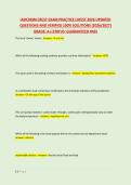IAHCSMM CRCST EXAM PRACTICE LATEST 2026 UPDATED &NewLine;QUESTIONS AND VERIFIED 100&percnt; SOLUTIONS &lpar;2026&sol;2027&rpar; &NewLine;GRADE&colon; A&plus;&vert;STATUS&colon; GUARANTEED PASS