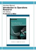 Operations Research 9th Ed Hillier Solutions Manual 2026&sol;2027