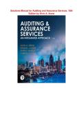 Auditing & Assurance Services 18th Ed Solutions Manual