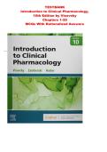 TESTBANK&NewLine;Introduction to Clinical Pharmacology&comma;&NewLine;10th Edition by Visovsky&NewLine;Chapters 1-20 &NewLine;MCQs With Rationalized Answers&NewLine;