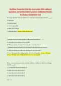 Backflow Prevention Practice Exam Latest 2026 Updated &NewLine;Questions and Verified 100&percnt; Solutions &lpar;2026&sol;2027&rpar; Grade&colon; &NewLine;A&plus;&vert;Status&colon; Guaranteed Pass