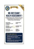 NR 302 Exam 1 Health Assessment I  &vert; Questions And Answers &vert; 2026&sol;2027 CHAMBERLAIN