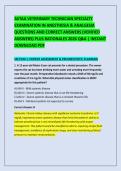 AVTAA VETERINARY TECHNICIAN SPECIALTY &NewLine;EXAMINATION IN ANESTHESIA & ANALGESIA &NewLine;QUESTIONS AND CORRECT ANSWERS &lpar;VERIFIED &NewLine;ANSWERS&rpar; PLUS RATIONALES 2026 Q&A &vert; INSTANT &NewLine;DOWNLOAD PDF