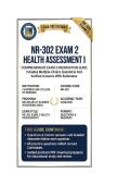 NR 302 Exam 1 & Exam 2 Package Bundle Health Assessment I &vert; Questions And Answers &vert; 2026&sol;2027 CHAMBERLAIN