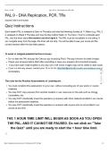 LIFESCI 7A Quiz PAL 9 - DNA Replication&comma; PCR&comma; TRs &vert; Questions and Answers &vert; 2026 Update &vert; 100&percnt; Correct&period;