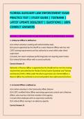 FLORIDA AUXILIARY LAW ENFORCEMENT EXAM &NewLine;PRACTICE TEST &vert; STUDY GUIDE &vert; TESTBANK &vert; &NewLine;LATEST UPDATE 2026&sol;2027 &vert; QUESTIONS &vert; 100&percnt; &NewLine;CORRECT ANSWERS