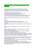 CIA EXAM PART 1 - PRACTICE EXAM QUESTIONS AND ANSWERS