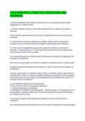 CIA EXAM PART 2 PRACTICE QUESTIONS AND ANSWERS