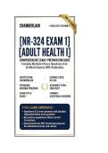 NR 324 Exam 1 Adult Health I &vert; Questions And Answers &vert; 2026&sol;2027 CHAMBERLAIN