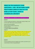 NR606 Week 8 Final Exam Due 26 April 2026 &NewLine;Diagnosis and Management in Psychiatric&NewLine;Mental Health II Practicum PMHNP- 1-75 &NewLine;ACTUAL EXAM QUESTIONS AT Chamberlain &NewLine;University&period;&period;pdf