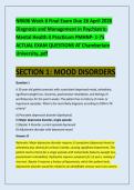 NR606 Week 8 Final Exam Due 26 April 2026 &NewLine;Diagnosis and Management in Psychiatric&NewLine;Mental Health II Practicum PMHNP- 1-75 &NewLine;ACTUAL EXAM QUESTIONS AT Chamberlain &NewLine;University&period;&period;pdf