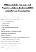 Title&colon; RCFE Administrator Final Exam&comma; Test Preparation with Latest Questions and Verified Answers&comma; Exam Preparation Material