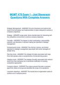 MGMT 478 Exam 1 - Joel Stevenson Questions With Complete Answers