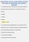 NR304 EXAM 2 ACTUAL EXAM COMPLETE EXAM &NewLine;TEST BANK 100 QUESTIONS AND CORRECT &NewLine;ANSWERS 