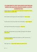 PTU EXAM PRACTICE LATEST 2026 UPDATED QUESTIONS AND &NewLine;VERIFIED 100&percnt; SOLUTIONS &lpar;2026&sol;2027&rpar; GRADE&colon; A&plus;&vert;STATUS&colon; &NewLine;GUARANTEED PASS 