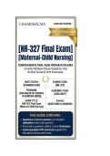 NR 327 Exam 1 &comma;2 & Final Package Bundle Maternal-Child Nursing &vert; Questions And Answers &vert; 2026&sol;2027 CHAMBERLAIN