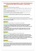 Social work an empowering profession &vert; Exam 3 &lpar;the final&rpar; Questions&NewLine;and Answers with 100&percnt; Correct Answers &vert; Latest Version