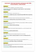 Social work &vert; final exam Questions and Answers with 100&percnt;&NewLine;Correct Answers &vert; Latest Version