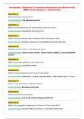 Sonography &colon; Abdominal &vert; Assessment Questions and Answers with&NewLine;100&percnt; Correct Answers &vert; Latest Version