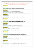 Sonography Anatomy &vert; Assessment Questions and Answers&NewLine;with 100&percnt; Correct Answers &vert; Latest Version
