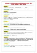 SOWK 302 &vert; Assessment Questions and Answers with 100&percnt;&NewLine;Correct Answers &vert; Latest Version