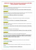 SOWK 325 &vert; Chapter Three Questions and Answers with 100&percnt;&NewLine;Correct Answers &vert; Latest Version