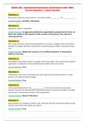 SOWK 330 &vert; Assessment Questions and Answers with 100&percnt;&NewLine;Correct Answers &vert; Latest Version