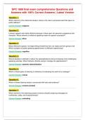SPC 1608 final exam comprehensive Questions and&NewLine;Answers with 100&percnt; Correct Answers &vert; Latest Version