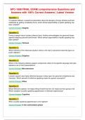 SPC-1608 FINAL EXAM comprehensive Questions and&NewLine;Answers with 100&percnt; Correct Answers &vert; Latest Version
