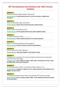 SPI Test Questions and Answers with 100&percnt; Correct&NewLine;Answers
