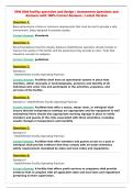 SPM 3504 facility operation and design &vert; Assessment Questions and&NewLine;Answers with 100&percnt; Correct Answers &vert; Latest Version