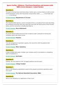 Sports Facility &vert; Midterm &sol; Final Exam Questions and Answers with&NewLine;100&percnt; Correct Answers &vert; Latest Version